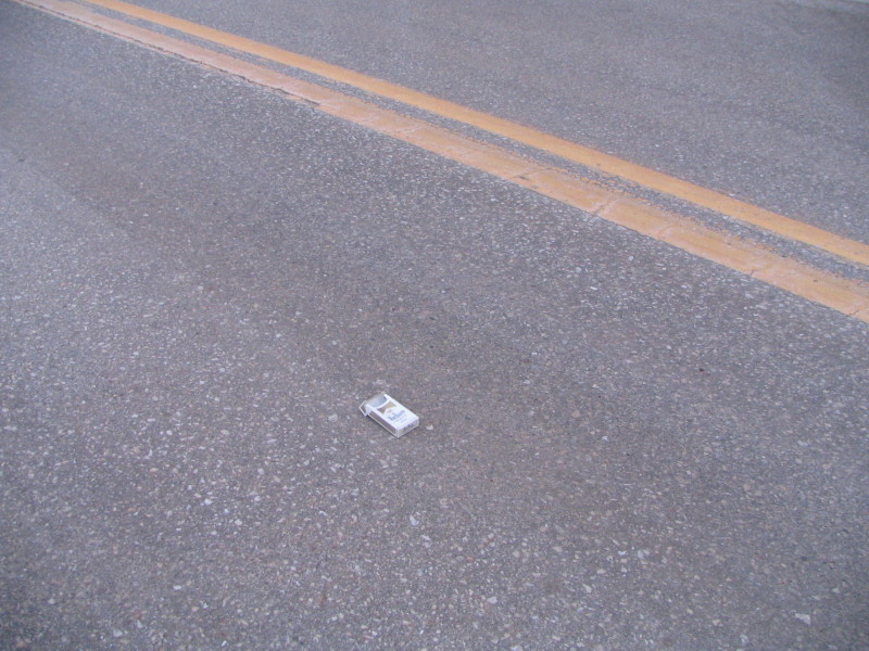 marlboro box in road
